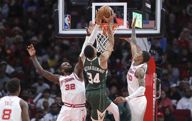 山东队碾压火箭，字母哥统治全场